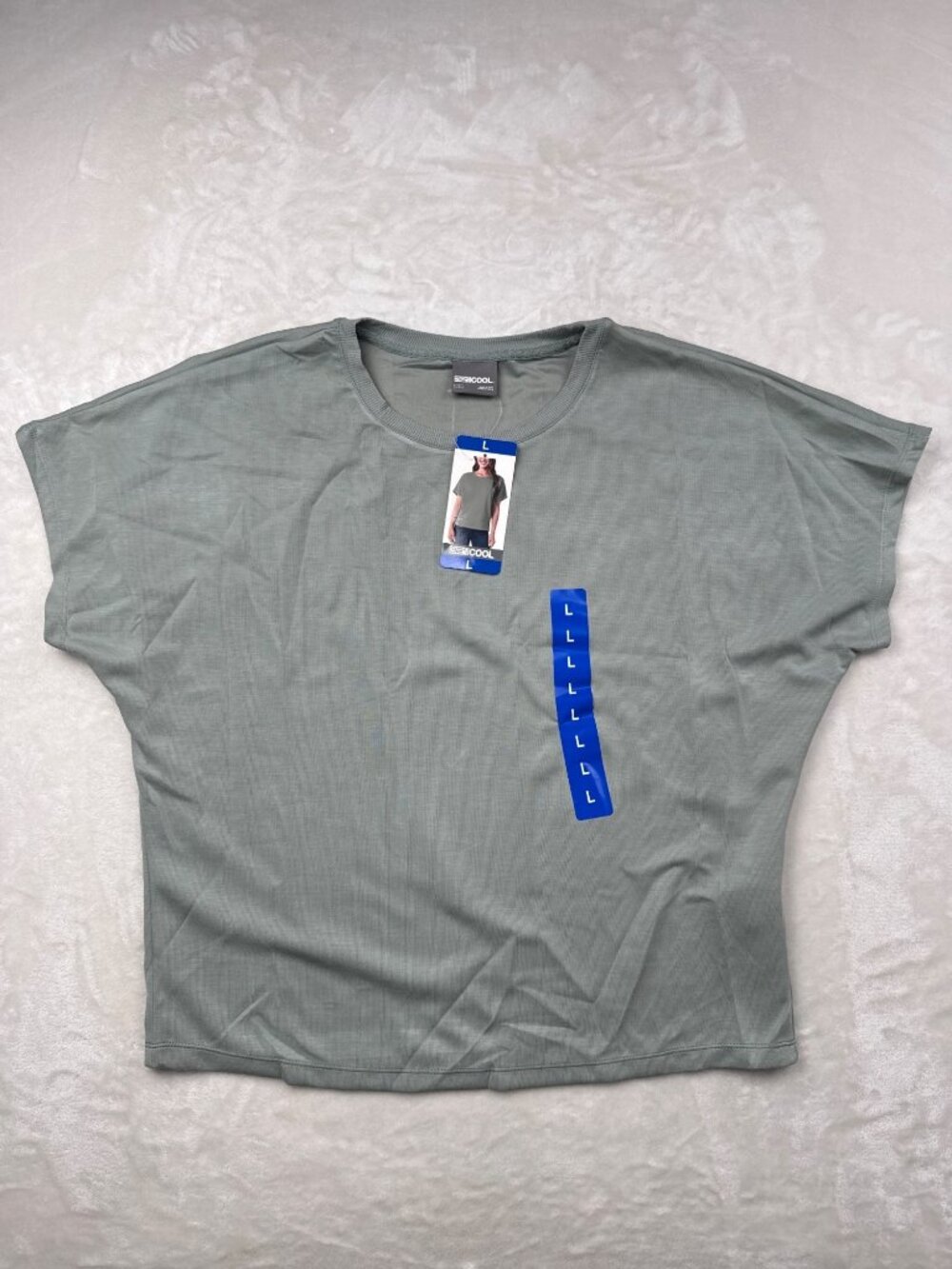 32 Degrees Cool Womens Green Short Sleeve T-Shirt L Size Lightweight